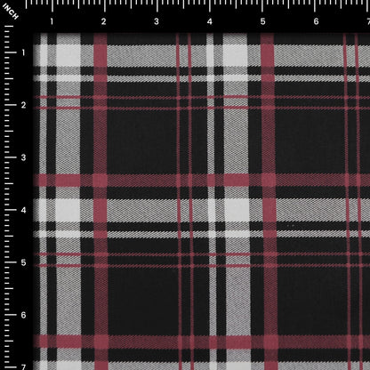 Modern Tartan Check Twill Fabric - Kapaas