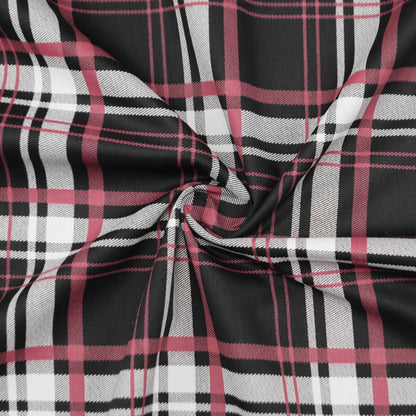 Modern Tartan Check Twill Fabric - Kapaas