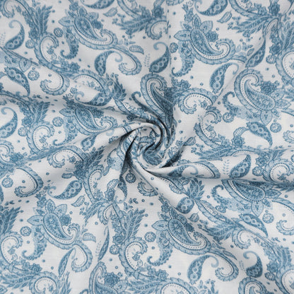 Ornate Paisley Linen Fabric - Kapaas