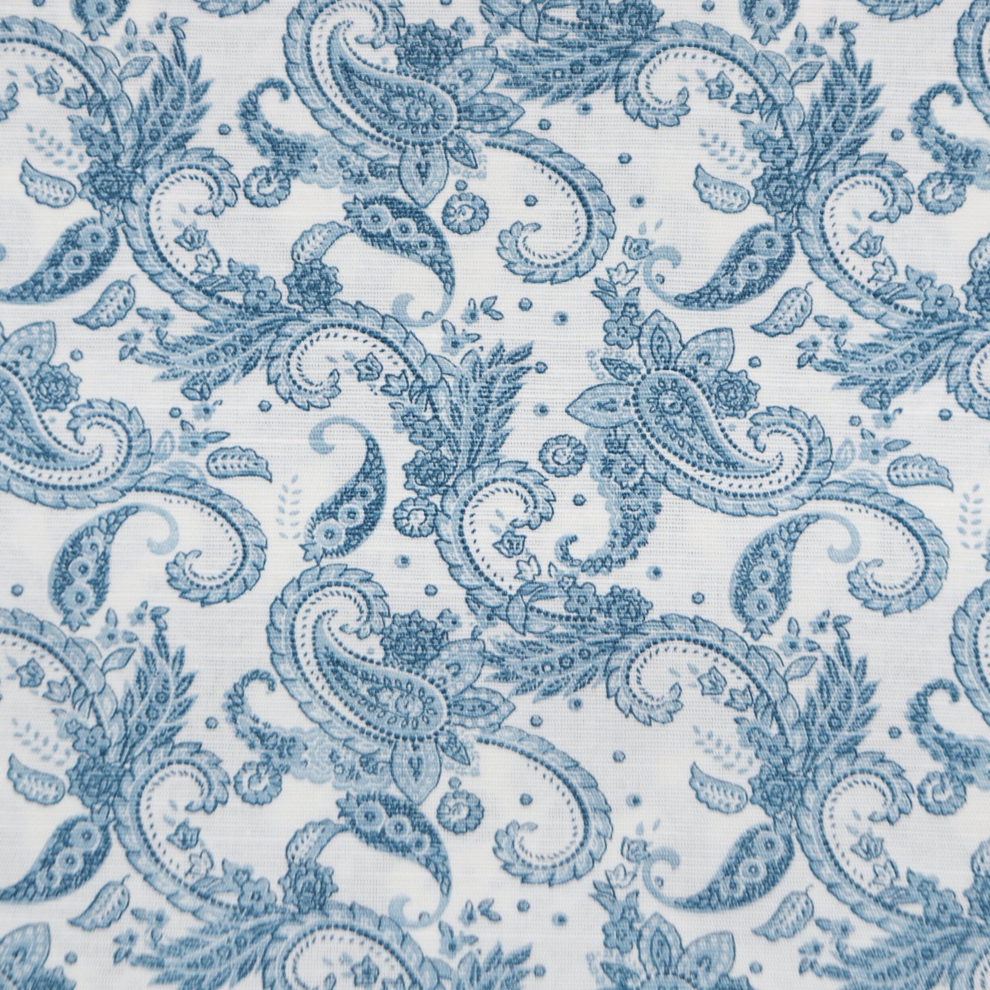 Ornate Paisley Linen Fabric - Kapaas
