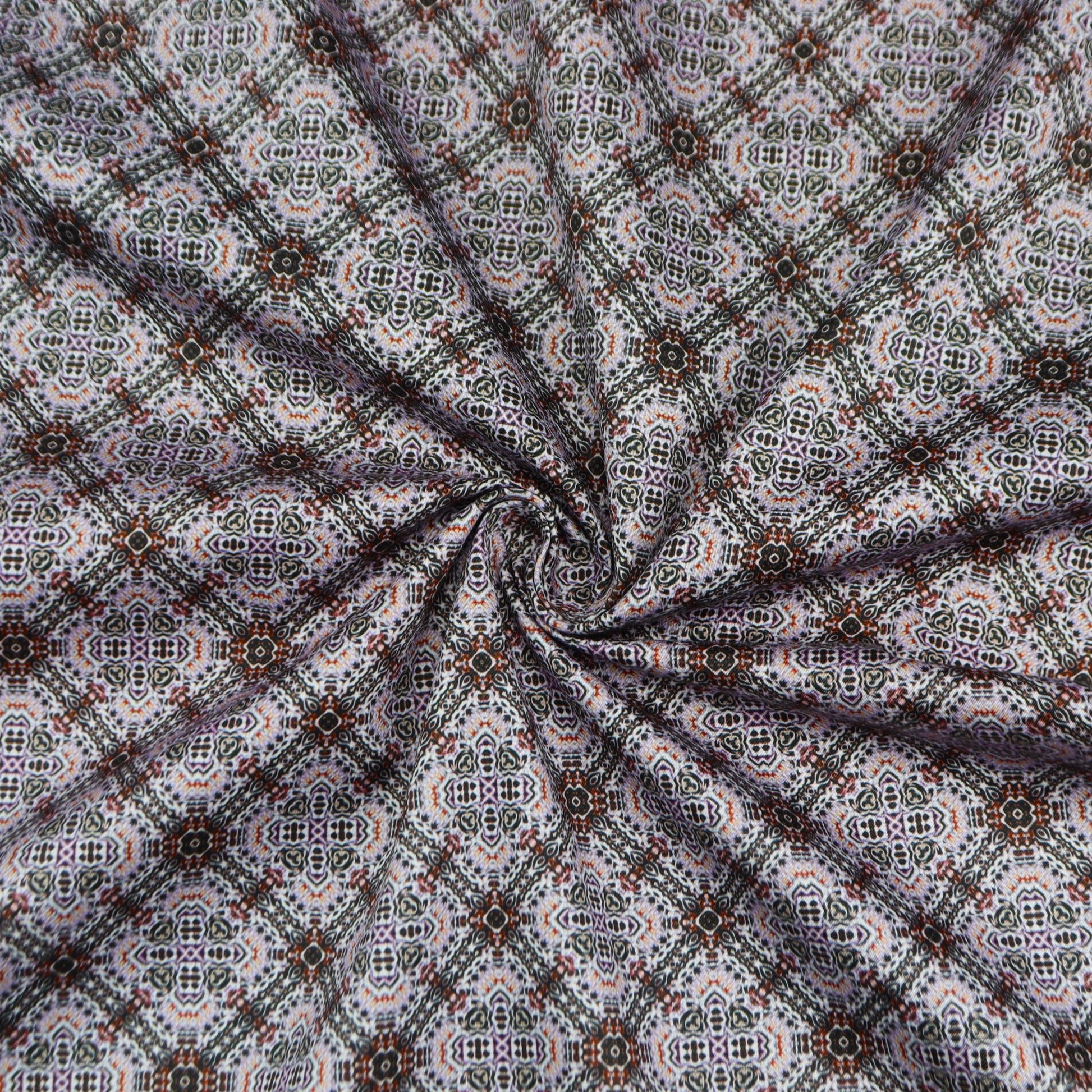 Ornate Symmetry Medallion Satin Cotton - Kapaas