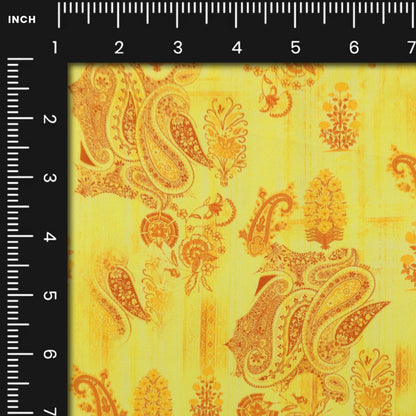 Paisley Royale Satin Fabric - Kapaas