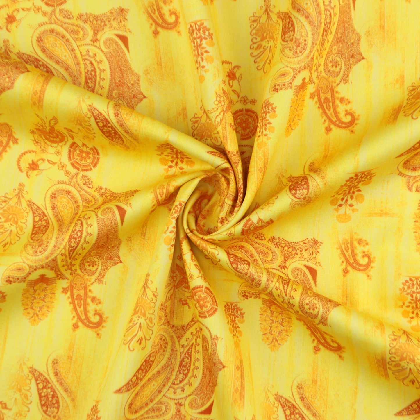 Paisley Royale Satin Fabric - Kapaas