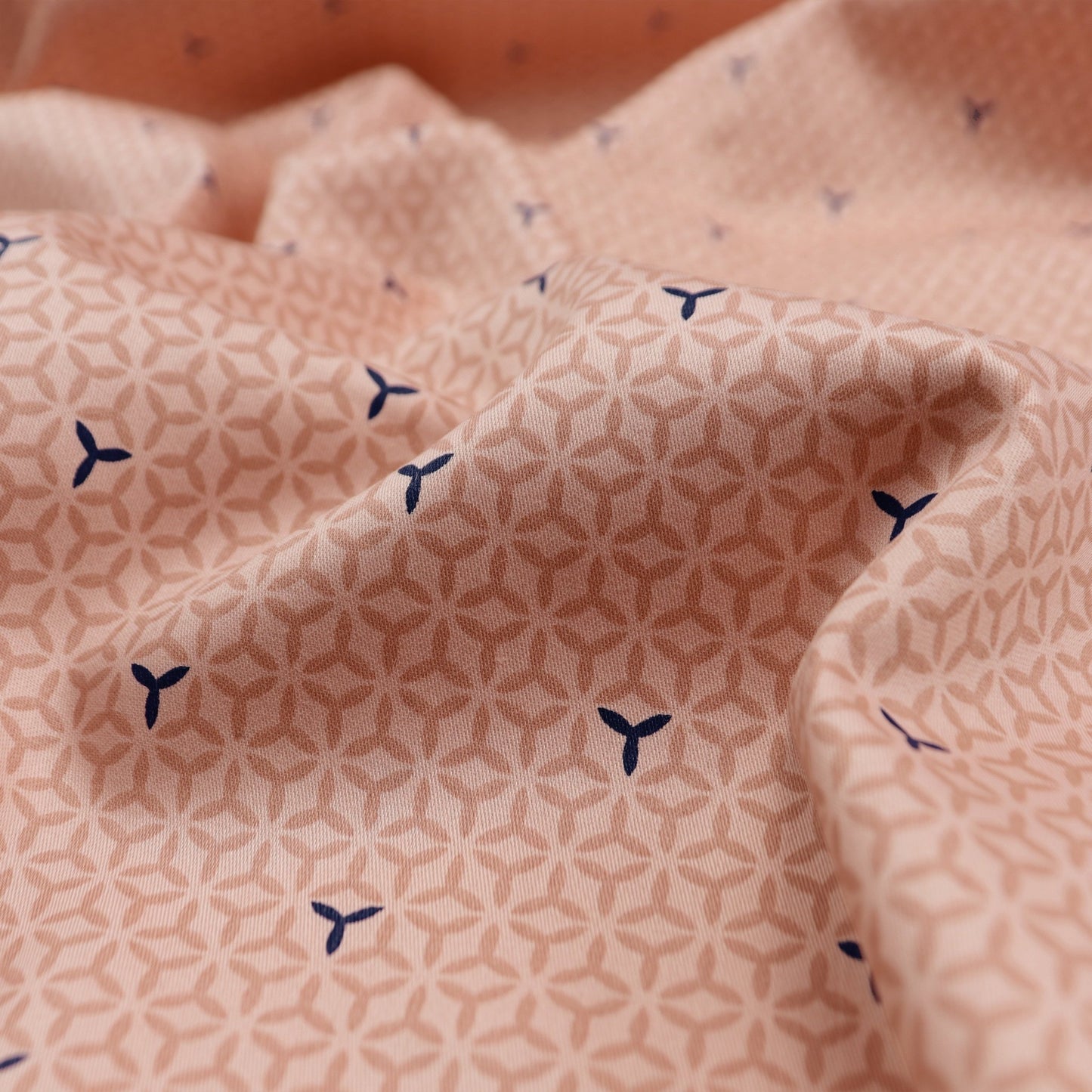 Petal Grid Satin Fabric - Kapaas