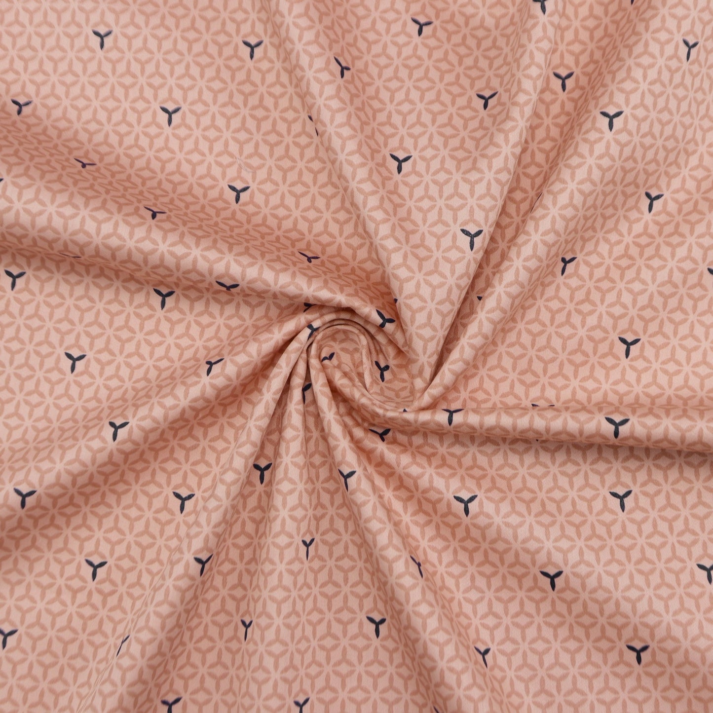 Petal Grid Satin Fabric - Kapaas