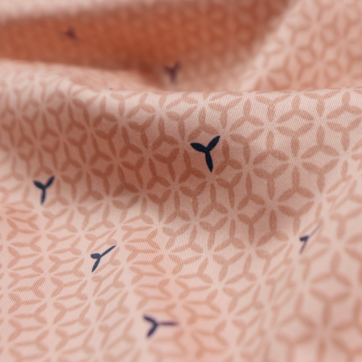 Petal Grid Satin Fabric - Kapaas