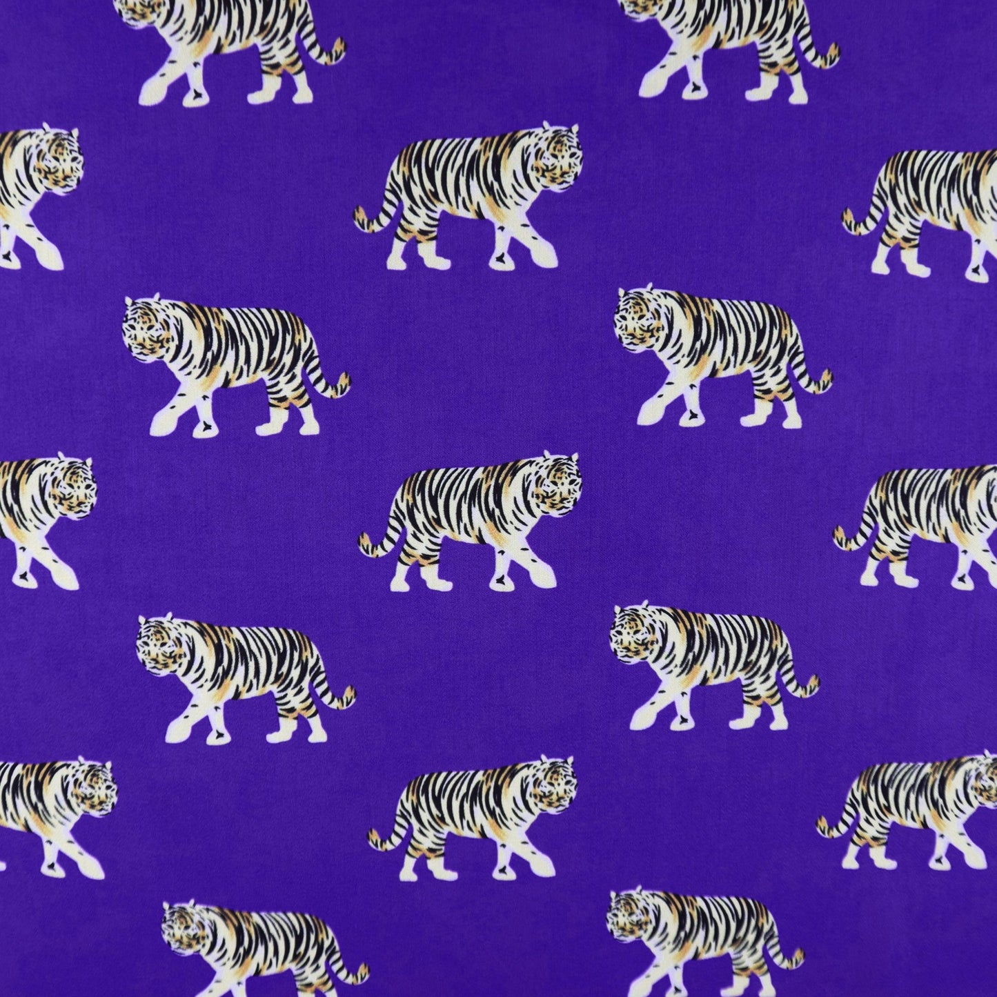 Regal Tiger Satin Fabric - Kapaas