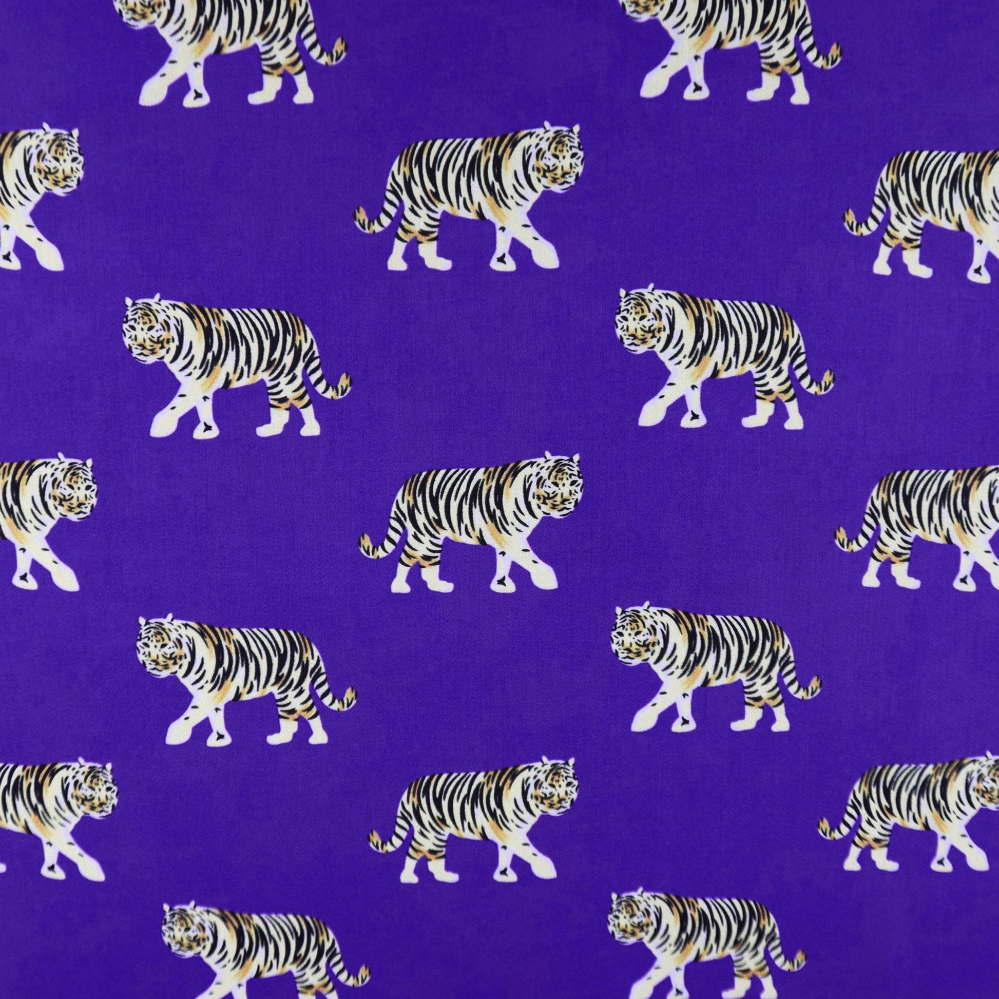 Regal Tiger Satin Fabric - Kapaas