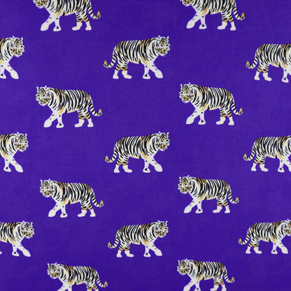 Regal Tiger Satin Fabric - Kapaas