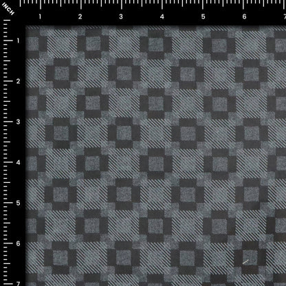 Shadow Check Satin Fabric - Kapaas