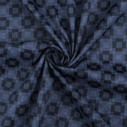 Shadow Check Satin Fabric - Kapaas