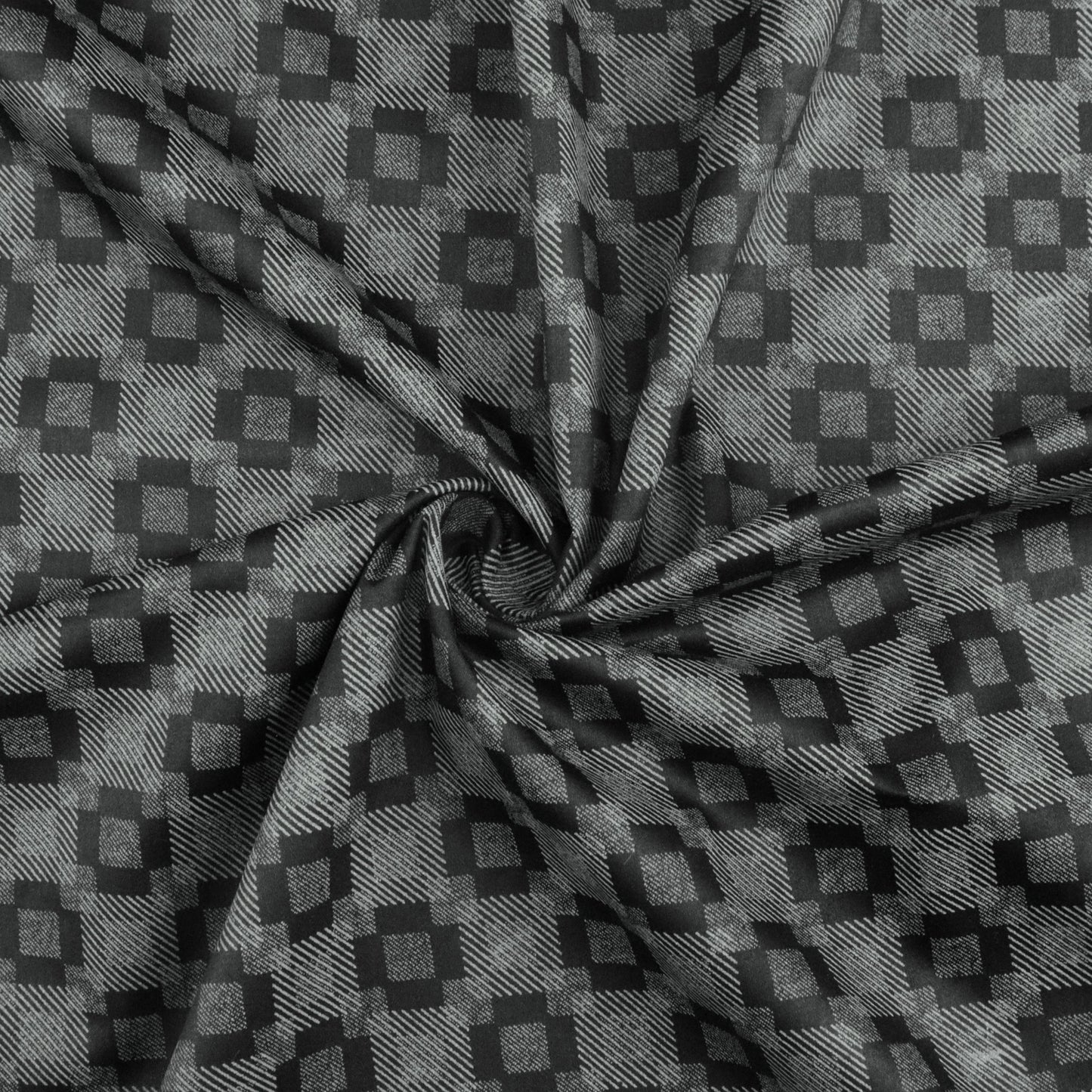 Shadow Check Satin Fabric - Kapaas