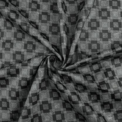 Shadow Check Satin Fabric - Kapaas