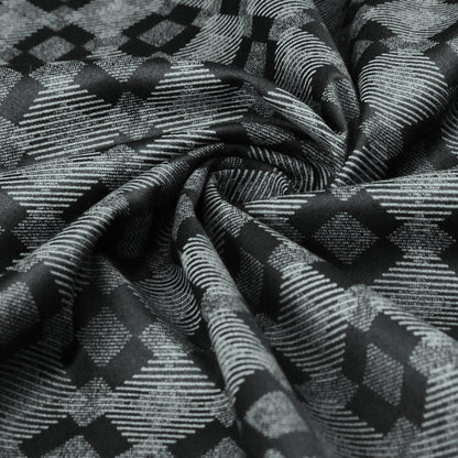 Shadow Check Satin Fabric - Kapaas