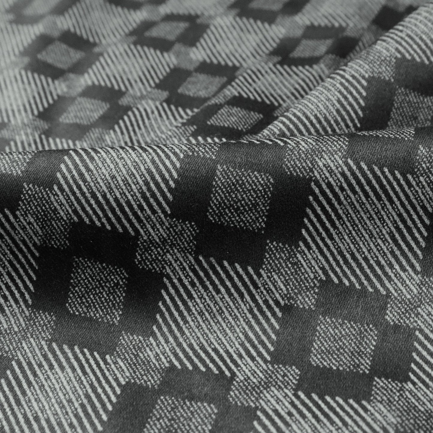 Shadow Check Satin Fabric - Kapaas