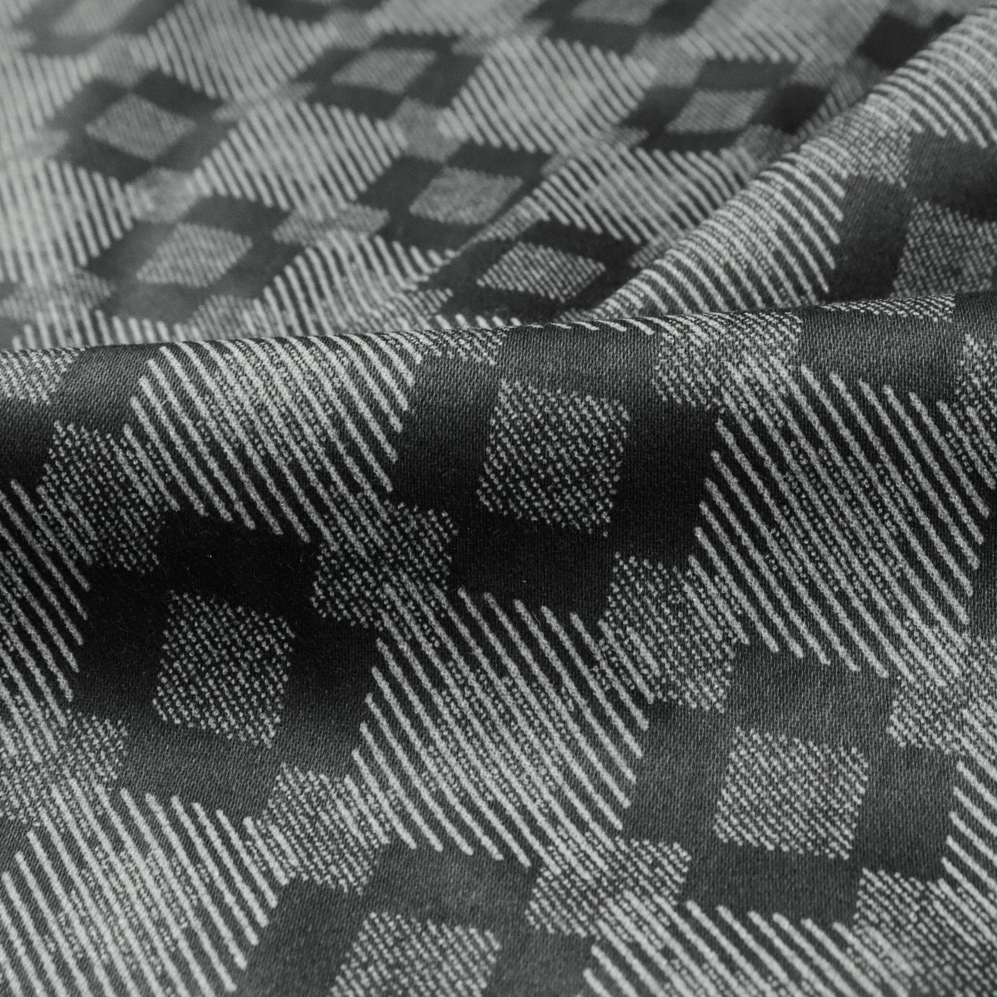 Shadow Check Satin Fabric - Kapaas