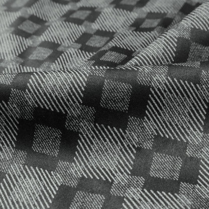 Shadow Check Satin Fabric - Kapaas