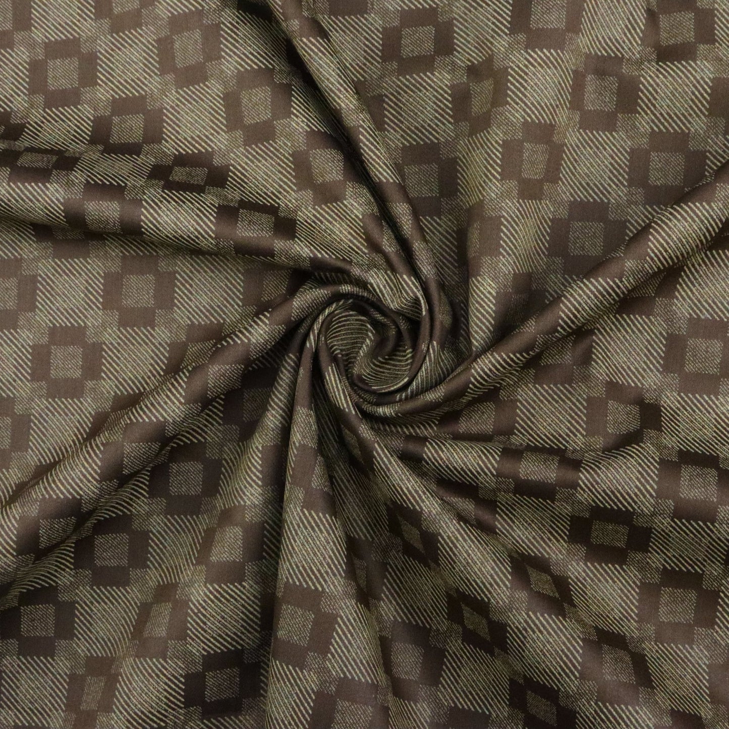Shadow Check Satin Fabric - Kapaas