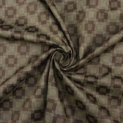 Shadow Check Satin Fabric - Kapaas