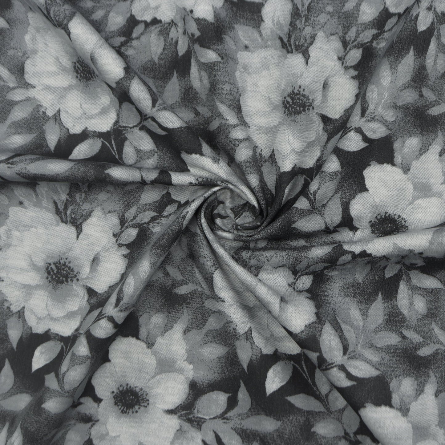 Soft Bloom Floral Poplin Fabric - Kapaas