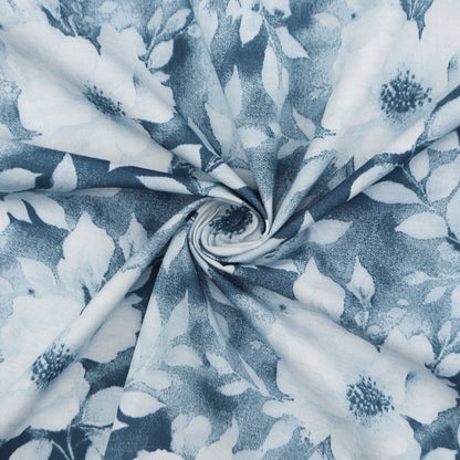 Soft Bloom Floral Poplin Fabric - Kapaas