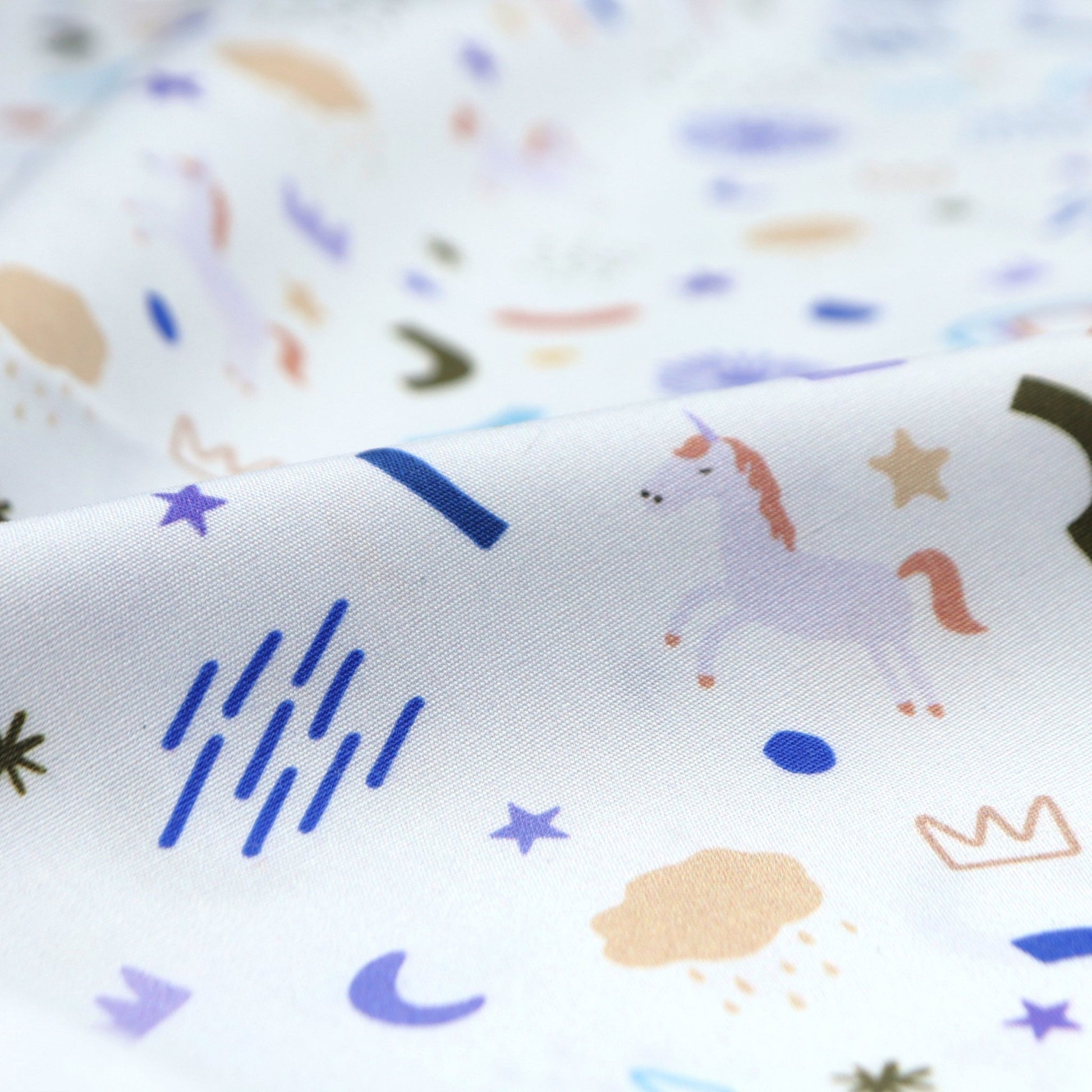 Starlight Doodle Poplin Fabric - Kapaas