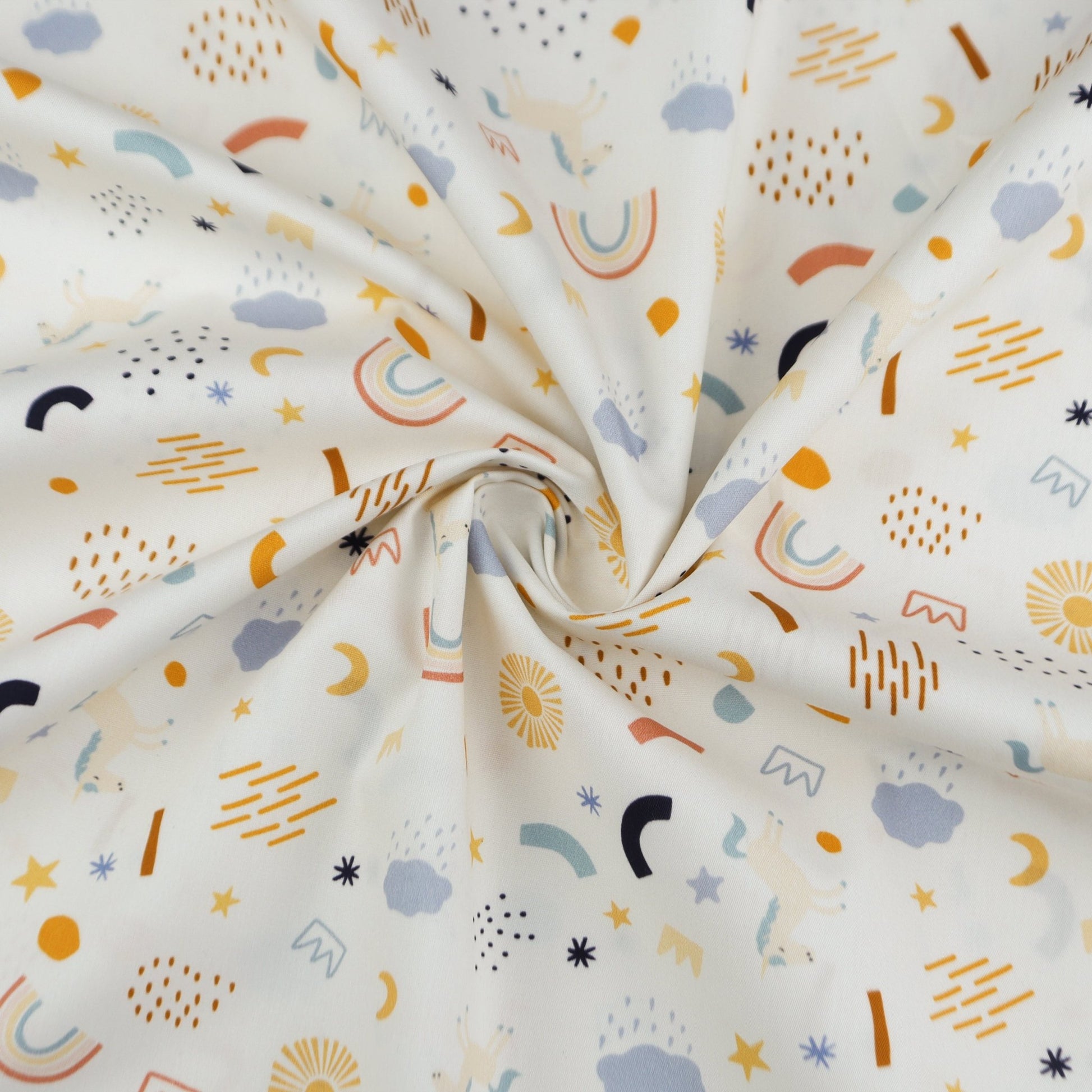 Starlight Doodle Poplin Fabric - Kapaas