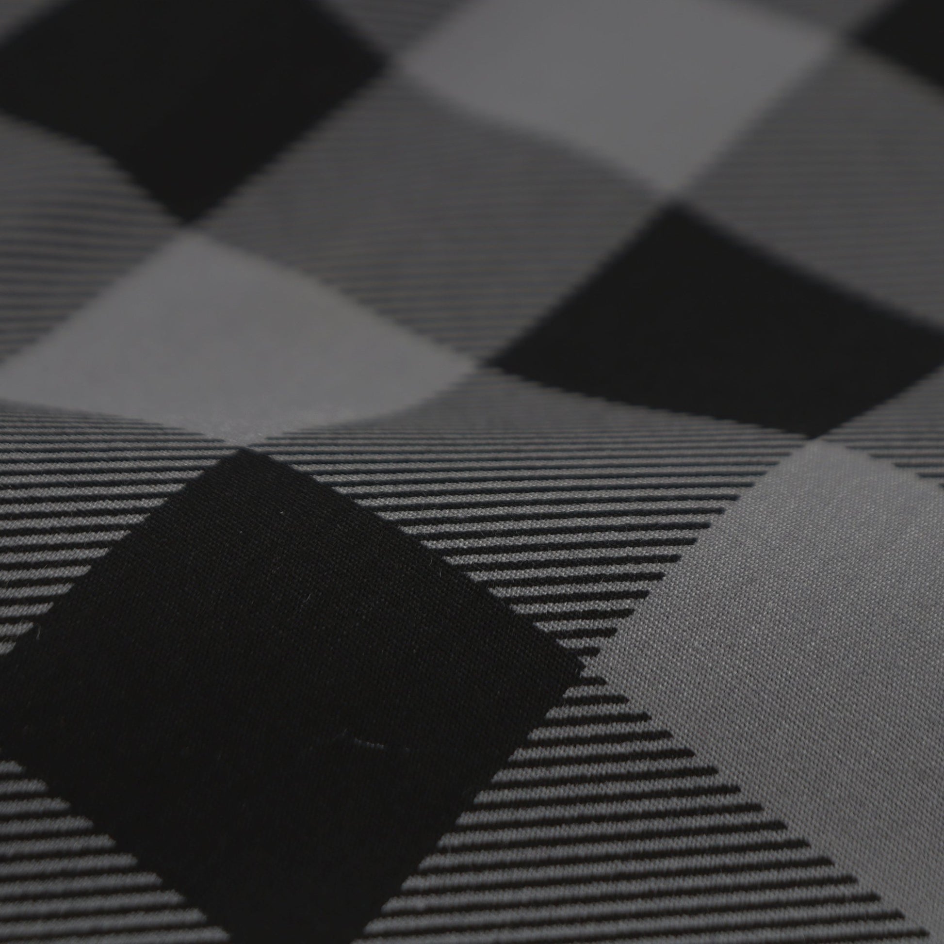 Structured Block Check Poplin Fabric - Kapaas