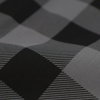 Structured Block Check Poplin Fabric - Kapaas