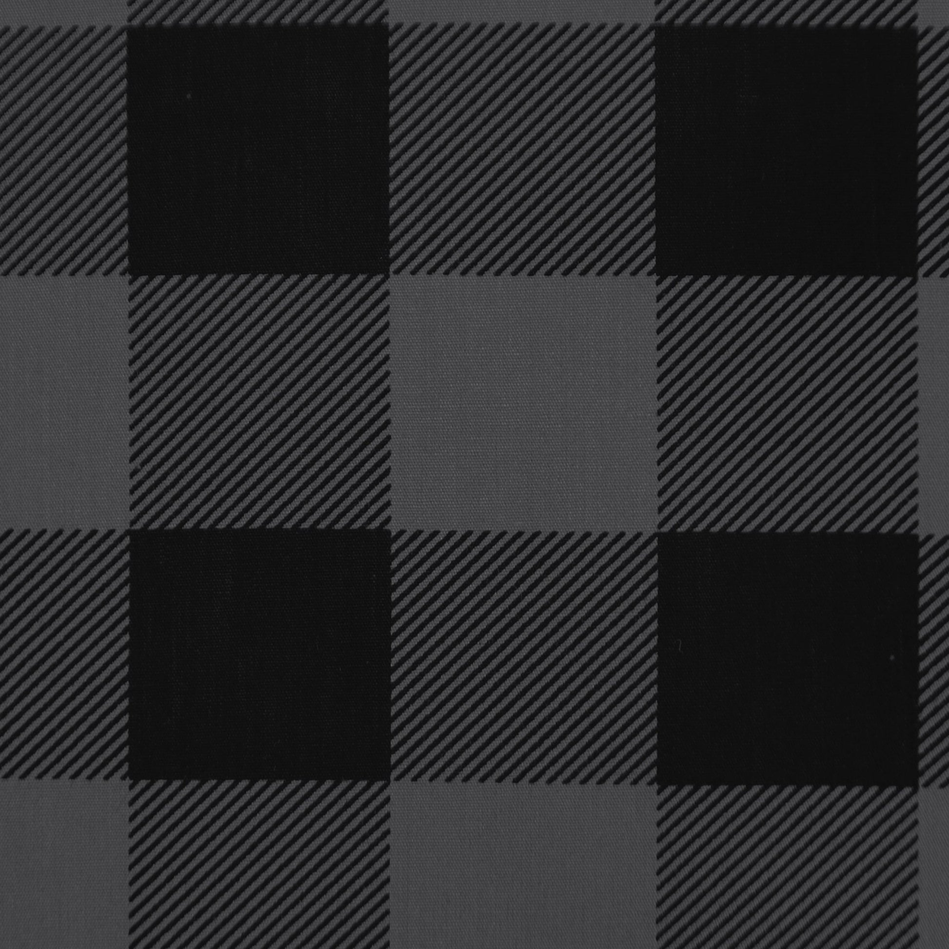 Structured Block Check Poplin Fabric - Kapaas