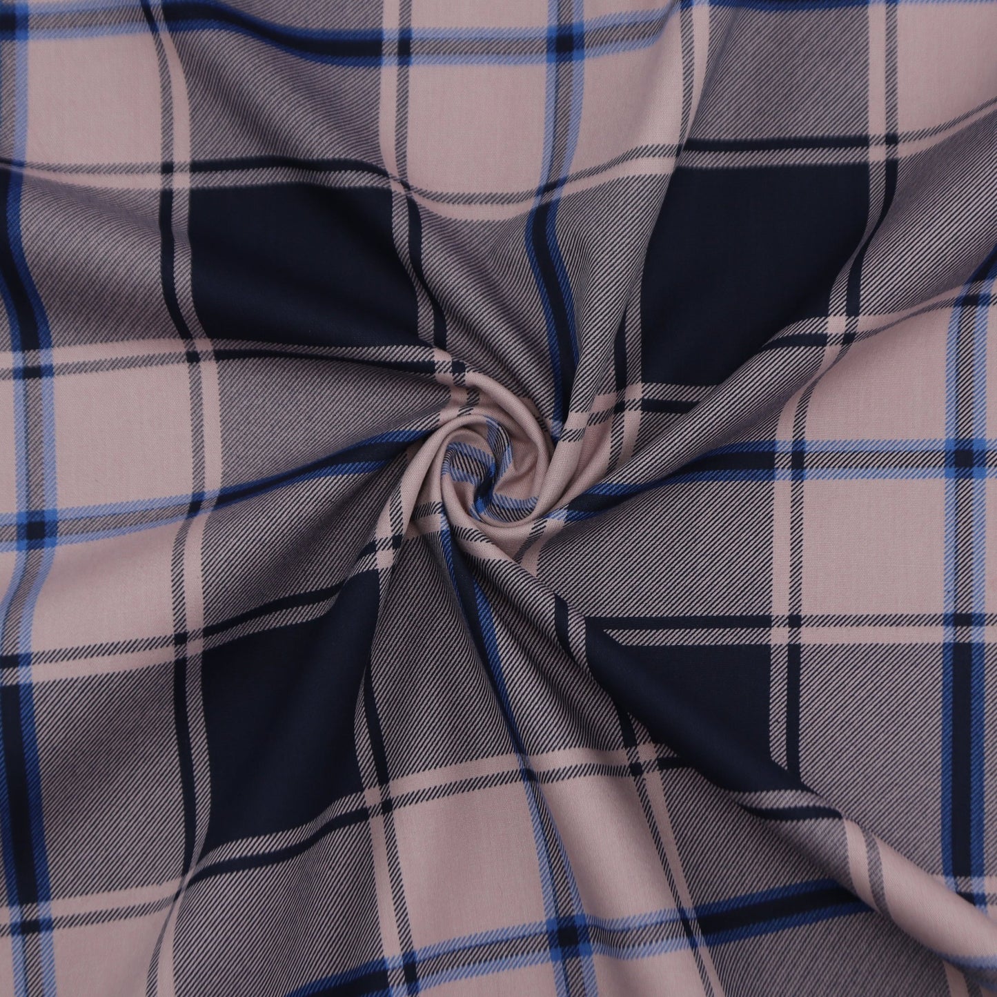 Structured Check Poplin Fabric - Kapaas