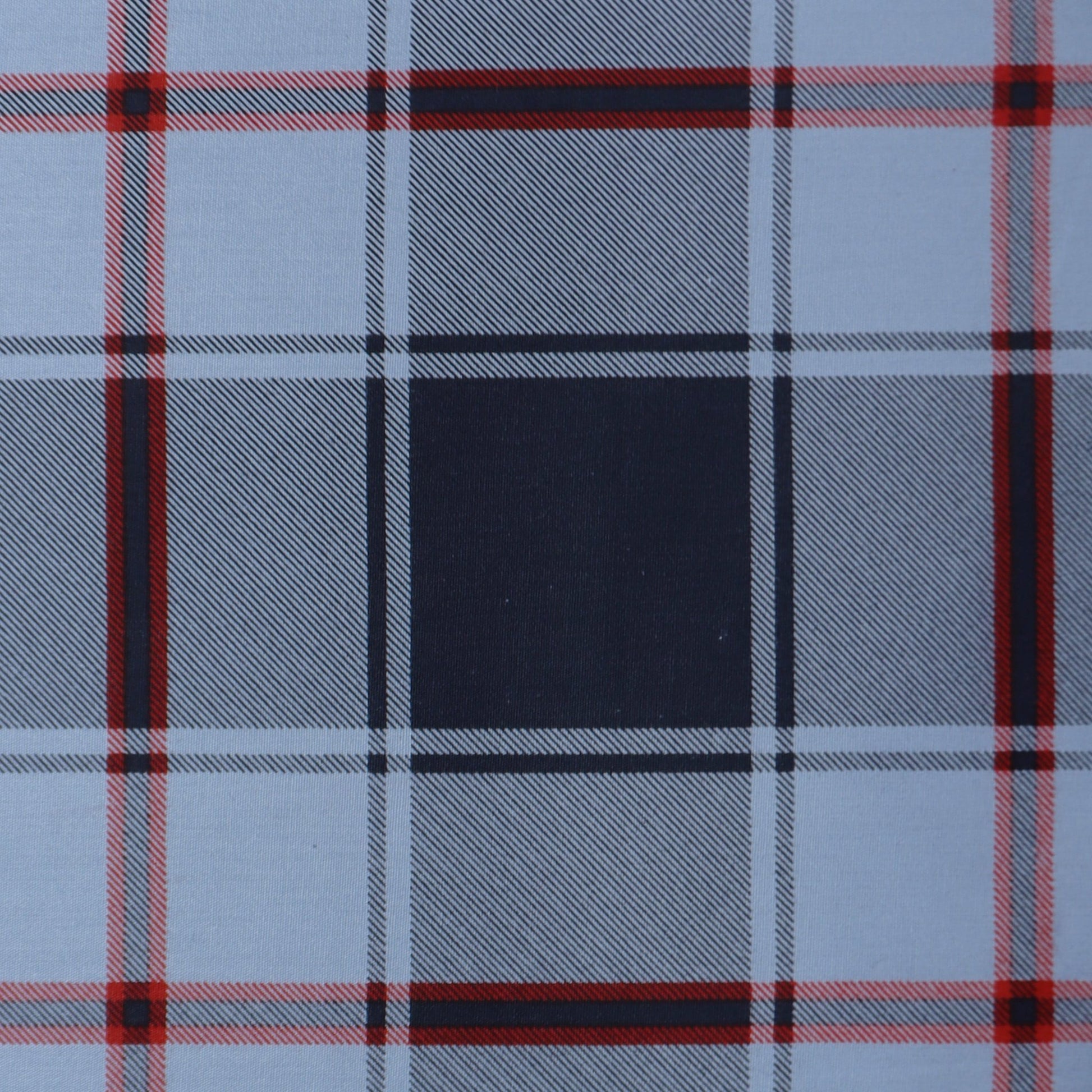 Structured Check Poplin Fabric - Kapaas