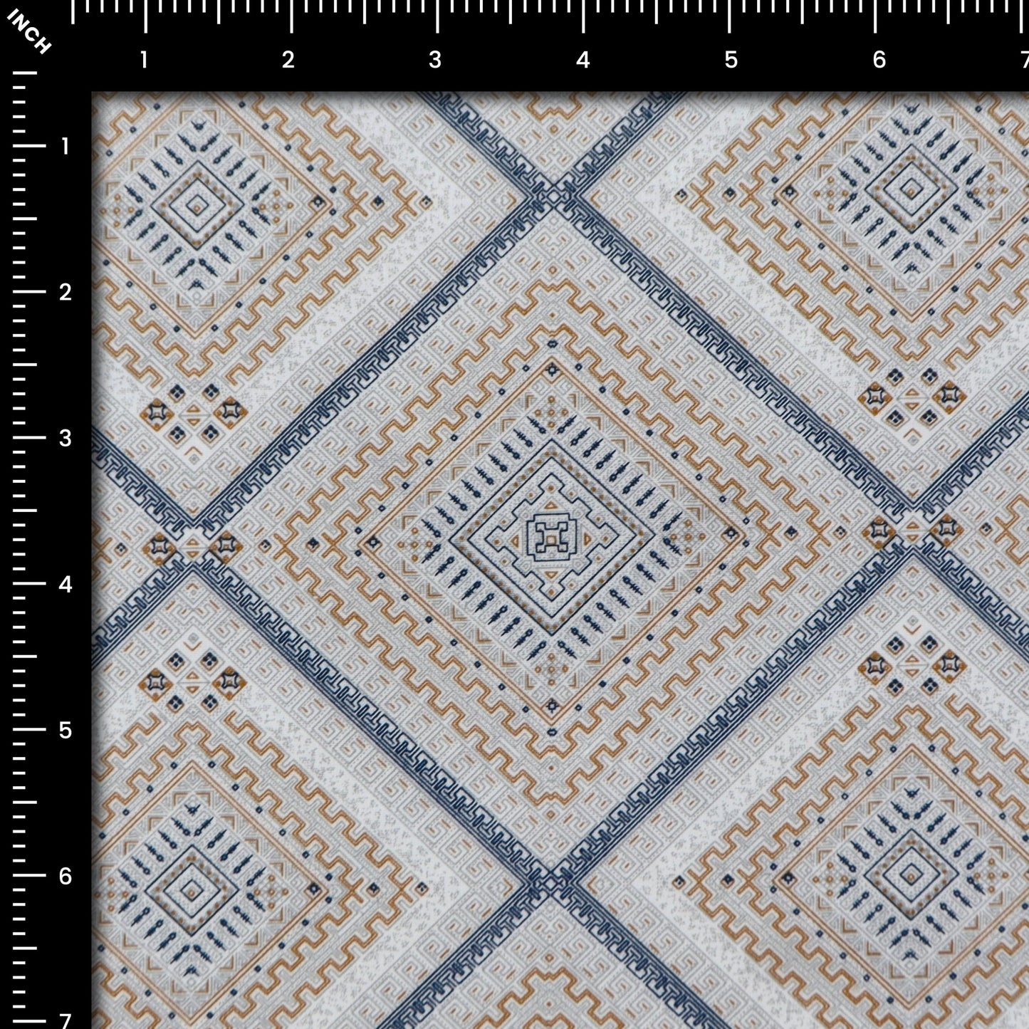 Tribal Diamond Poplin Fabric - Kapaas