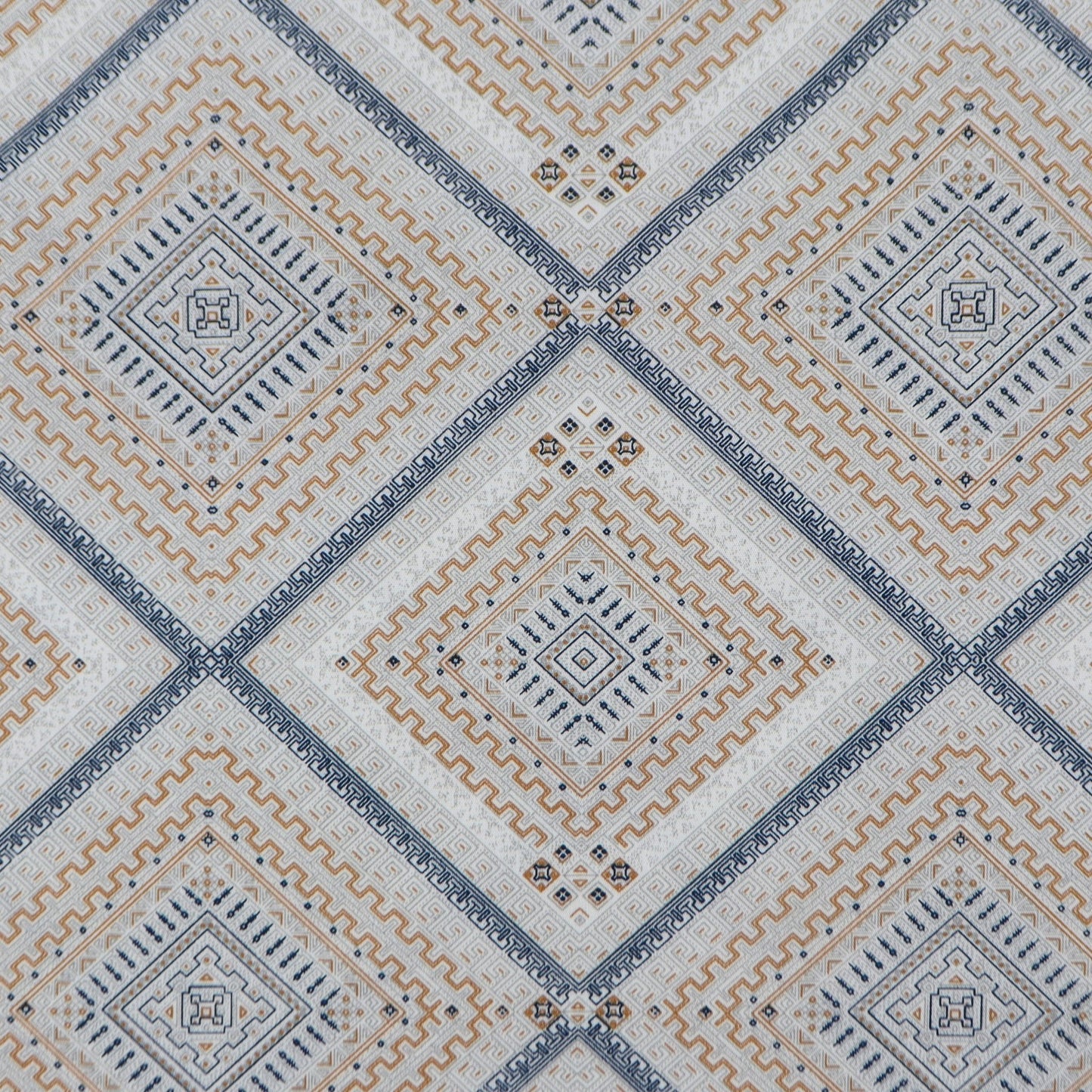 Tribal Diamond Poplin Fabric - Kapaas