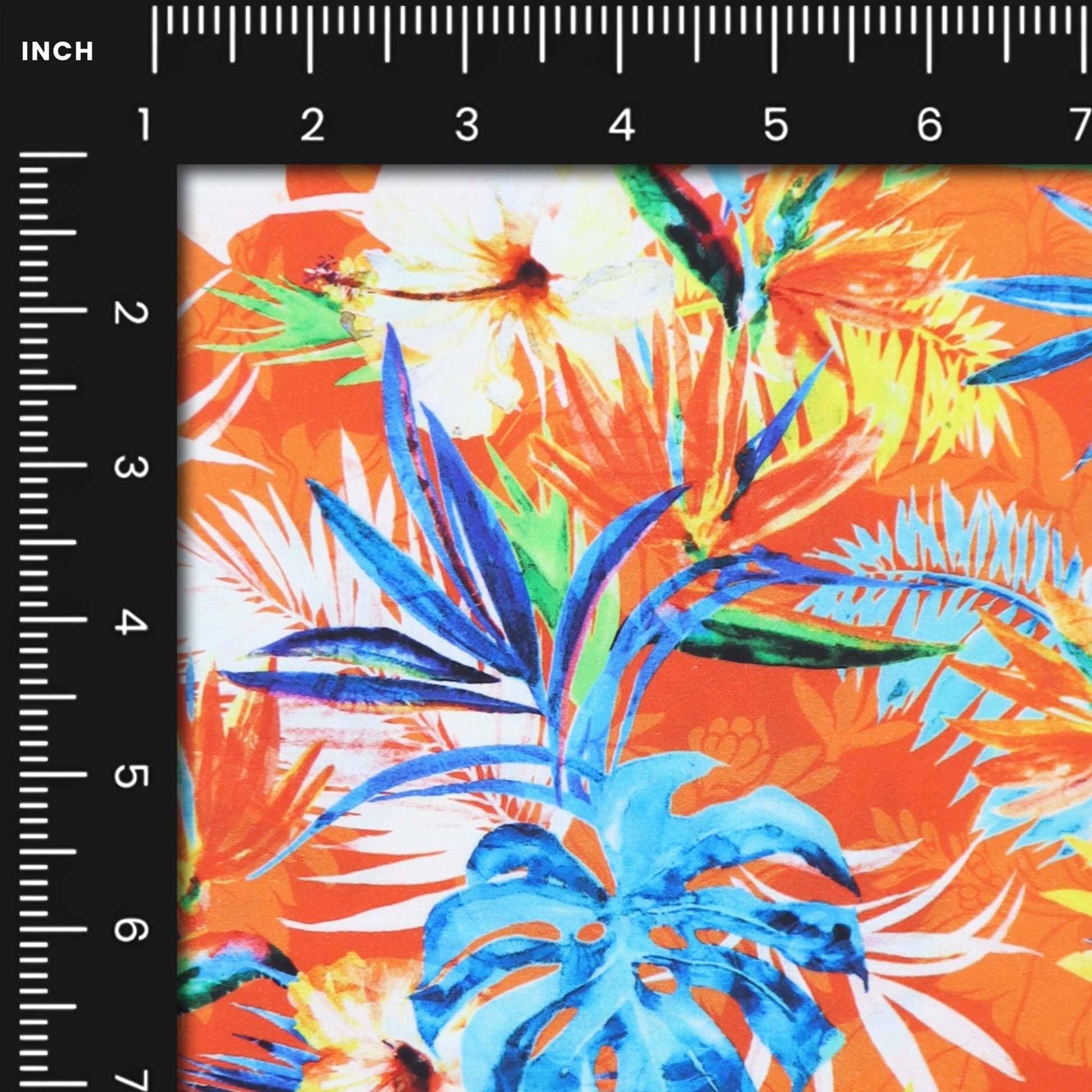 Tropical Bloom Poplin Fabric - Kapaas