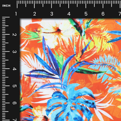Tropical Bloom Poplin Fabric - Kapaas