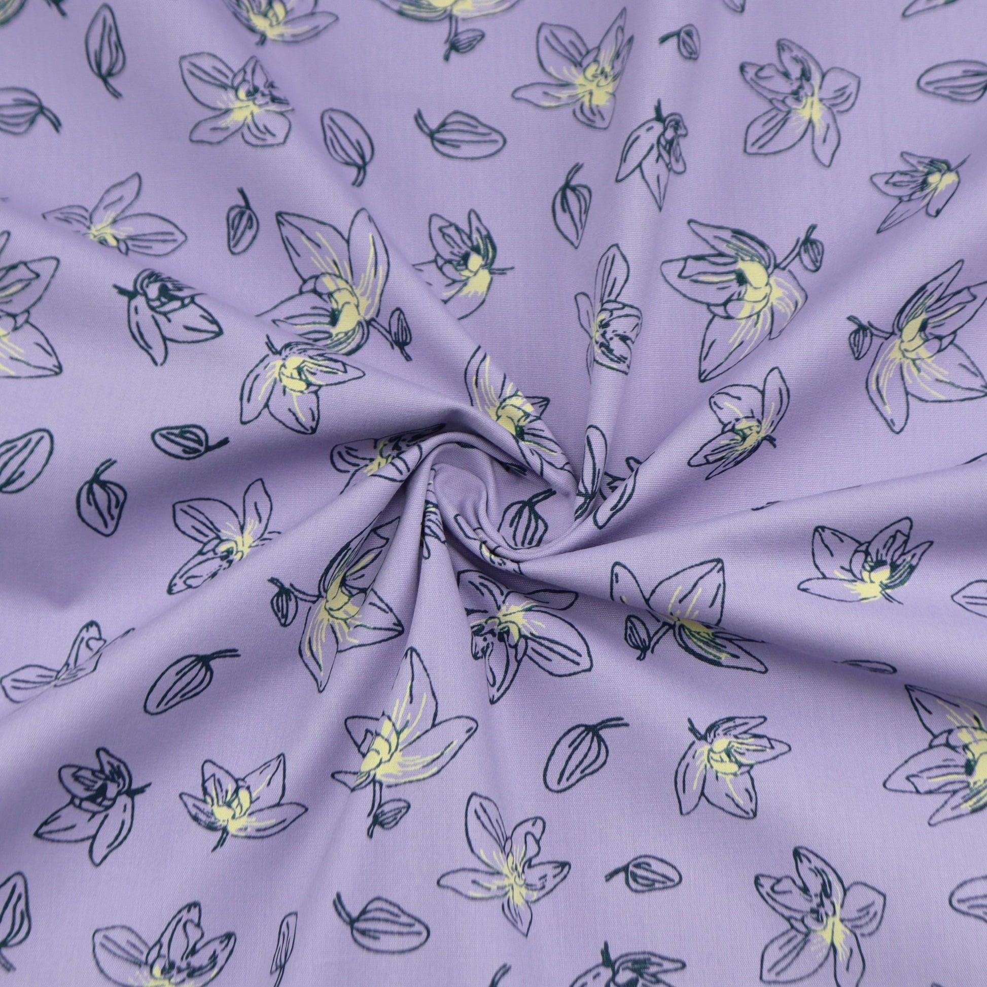 Twilight Orchid Poplin Fabric - Kapaas