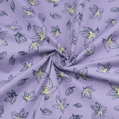 Twilight Orchid Poplin Fabric - Kapaas