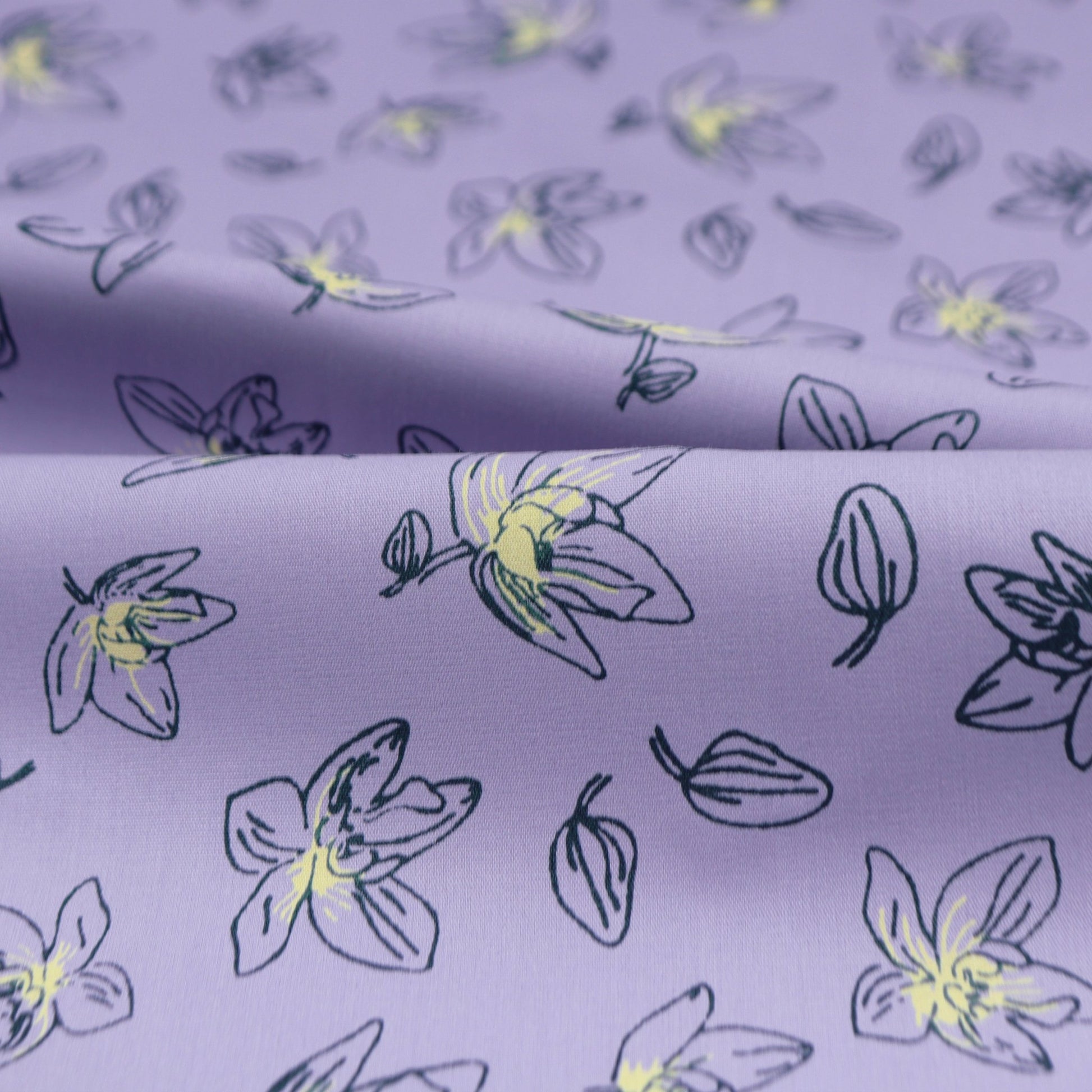 Twilight Orchid Poplin Fabric - Kapaas