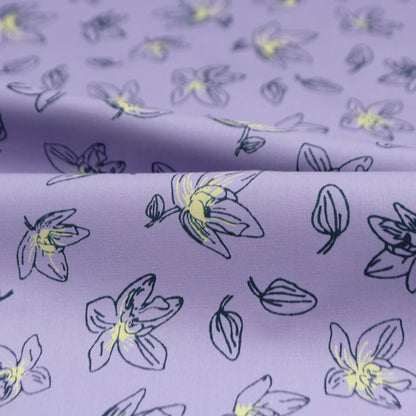 Twilight Orchid Poplin Fabric - Kapaas