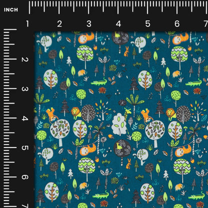 Whimsical Woodland Poplin Fabric - Kapaas