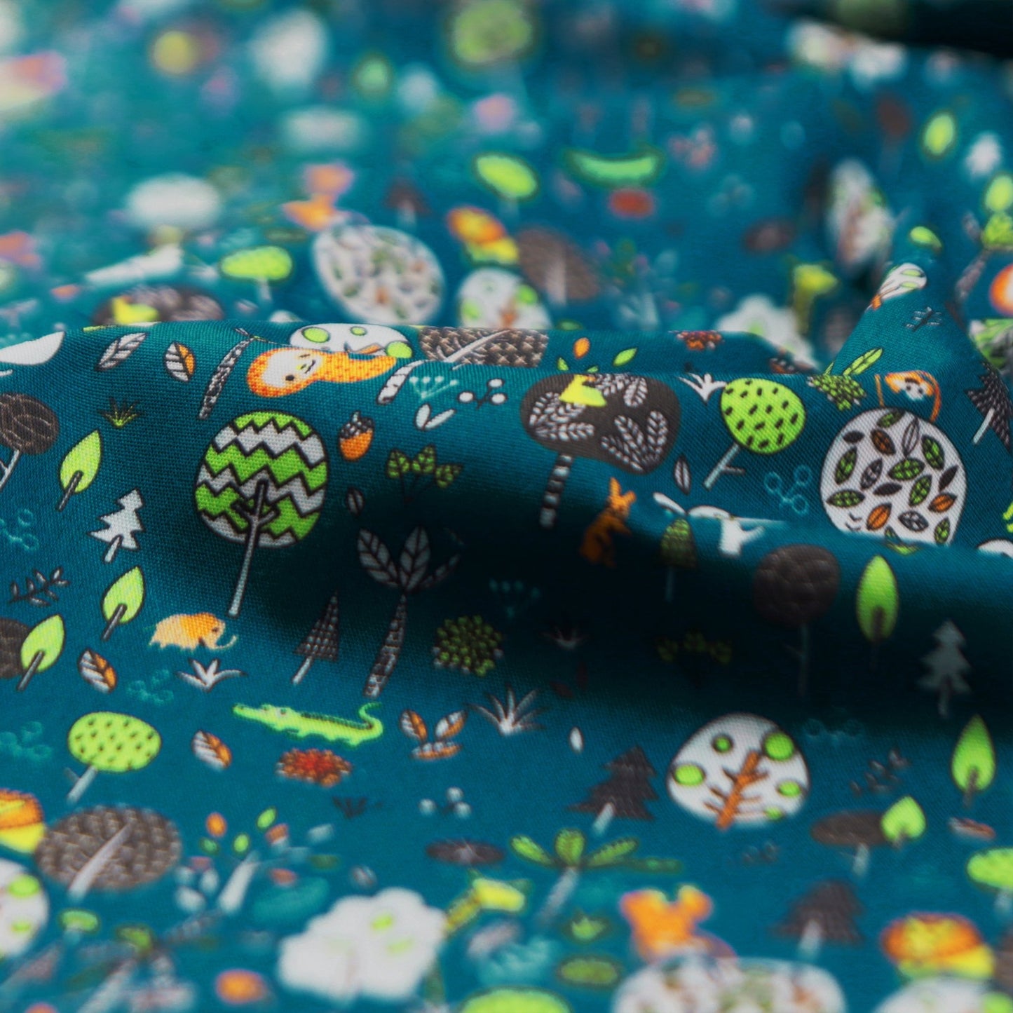 Whimsical Woodland Poplin Fabric - Kapaas