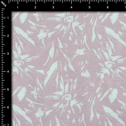 Whisper Flow Printed Slub Fabric - Kapaas