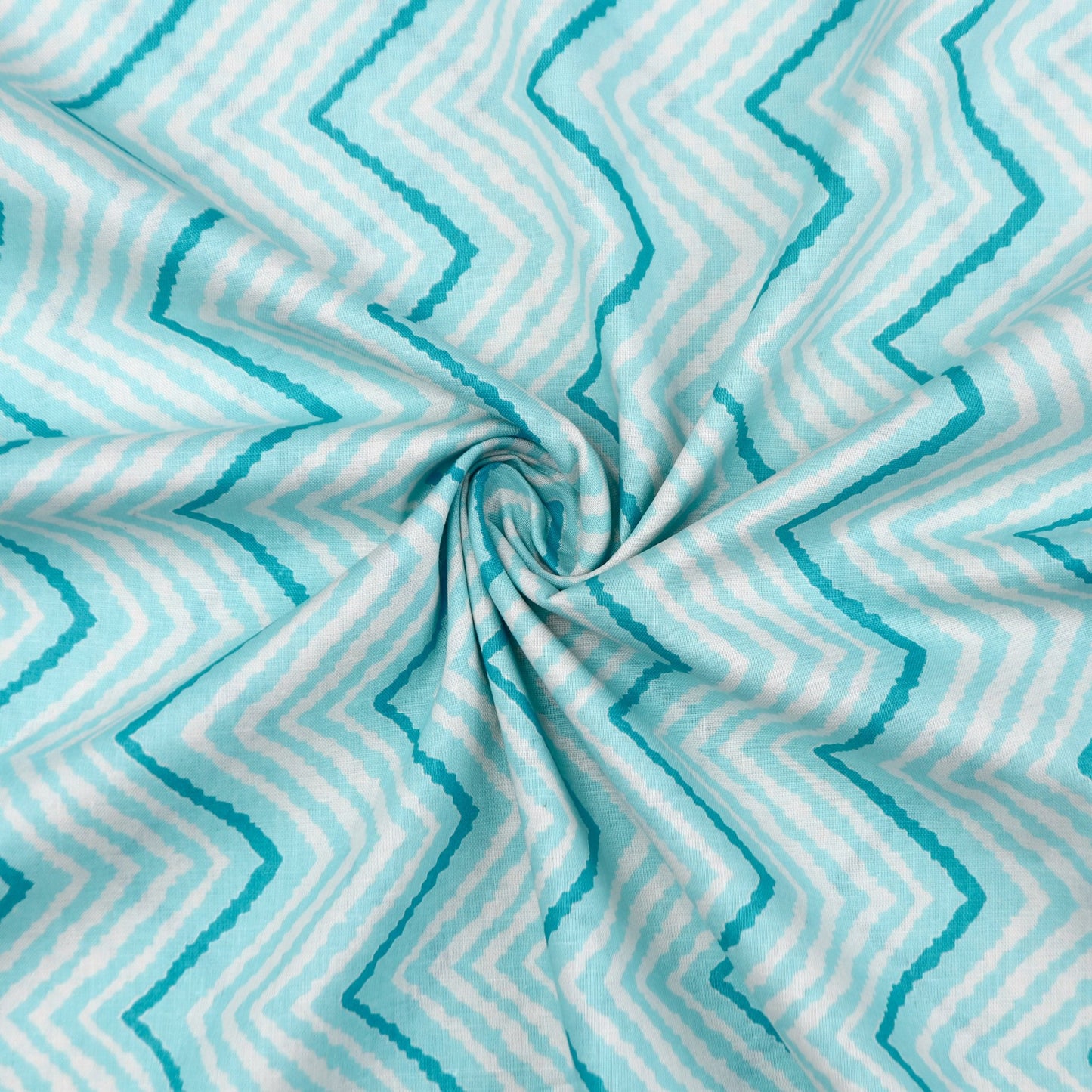 Zigline Rhythm Printed Cambric Fabric - Kapaas