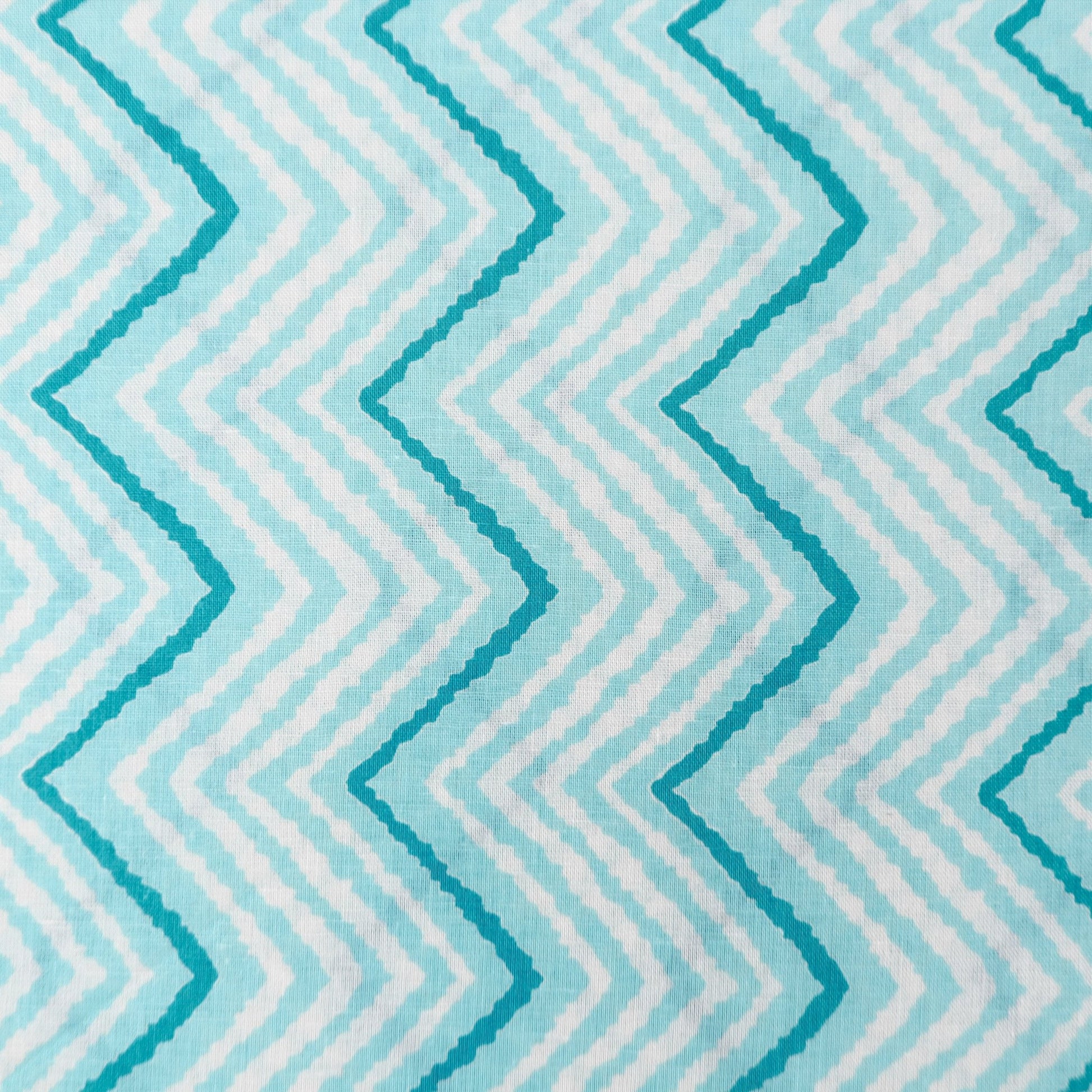 Zigline Rhythm Printed Cambric Fabric - Kapaas