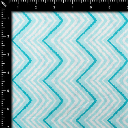 Zigline Rhythm Printed Cambric Fabric - Kapaas
